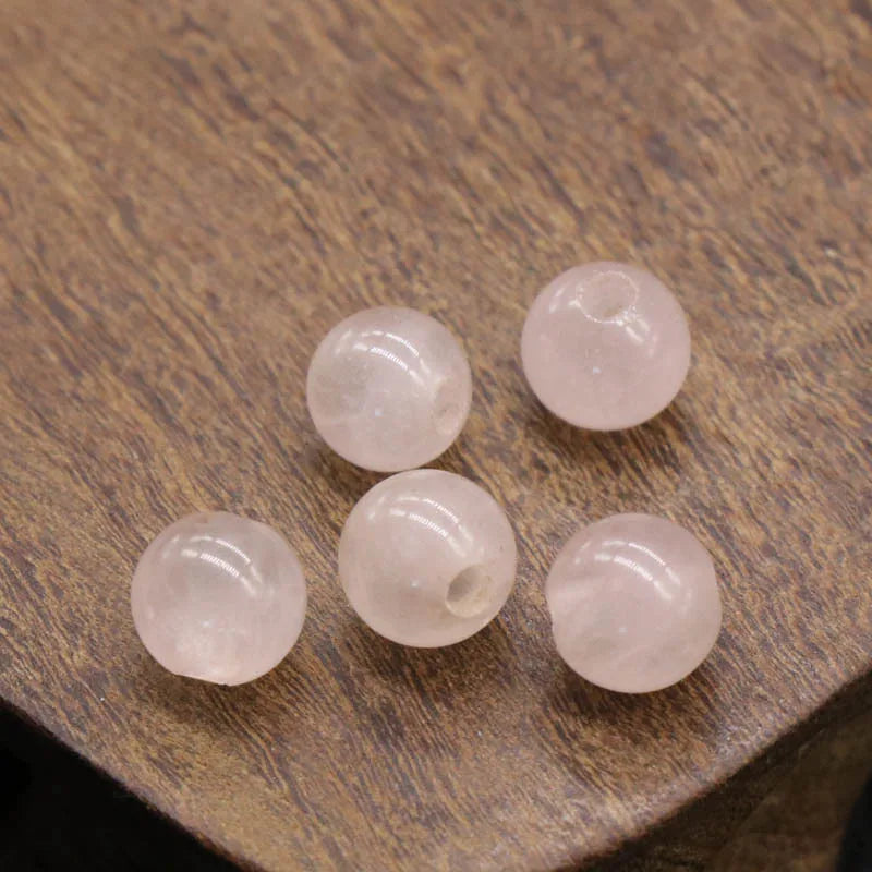 2025 8MM Nature Stone Box Set Rose Quartz Crystal Loose Beads For HZ Making Bracelet Necklace Jewelry Accessories Needlework