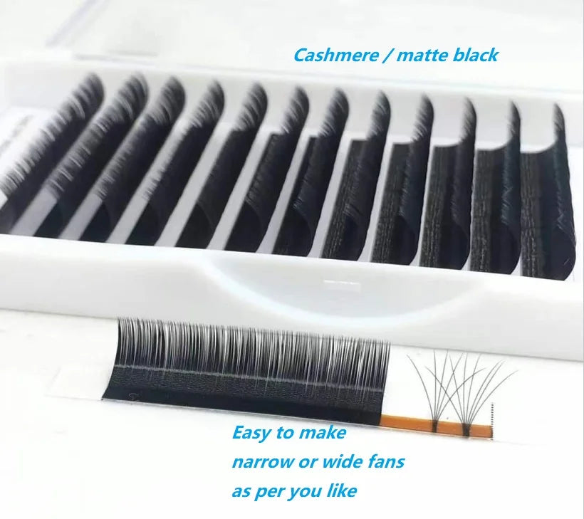 Easy Fanning Volume Fans Cashmere Eyelash Extensions Individual Easy Fan Blooming Rapid Eyelash 0.03  0.05 0.07