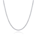 Wholesale Hot Selling  Cubic Zircon Tennis Chain Diamond Necklace Silver Plated Men Cuban Link Chain