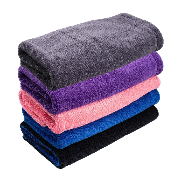 1200 Gsm Dual Layer Microfiber Towels Car Care Detailing Twisted Loop Microfiber Towel Car Cleaning Quick-drying Car Wash Towel