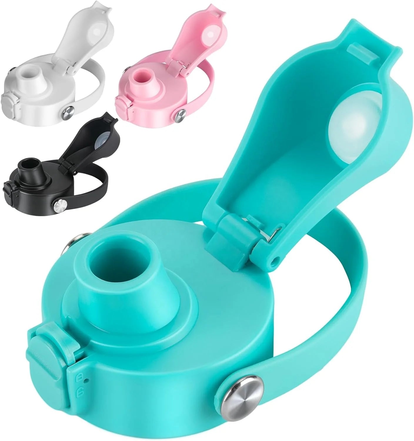 Hot Selling 12oz 18oz 32oz 40oz 64oz Vacuum Flask Wide Mouth Stainless and Leakproof Replacement Water Bottle Straw Spout Lid