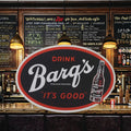 Barq's Root  Beer Metal Sign - Vintage Aluminum Sign Barq's Wall Decor for Kitchen or Bar