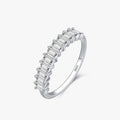 Ailmay 100% 925 Sterling Silver Fashion AAAAA CZ Rings for Women Luxury Wedding Engagement Fine Jewelry