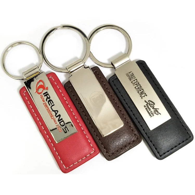 Promotion Gifts Fashion Personalized Luxury Men Leather Key Chain Custom Creative Customized Color Eco-Friendly