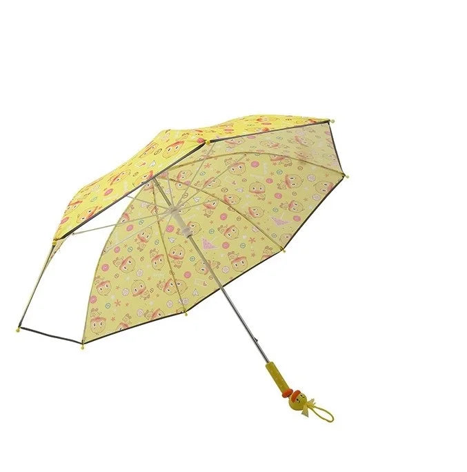 Market  Wholesale Yellow Umbrellas with logo Prints Kids Umbrella