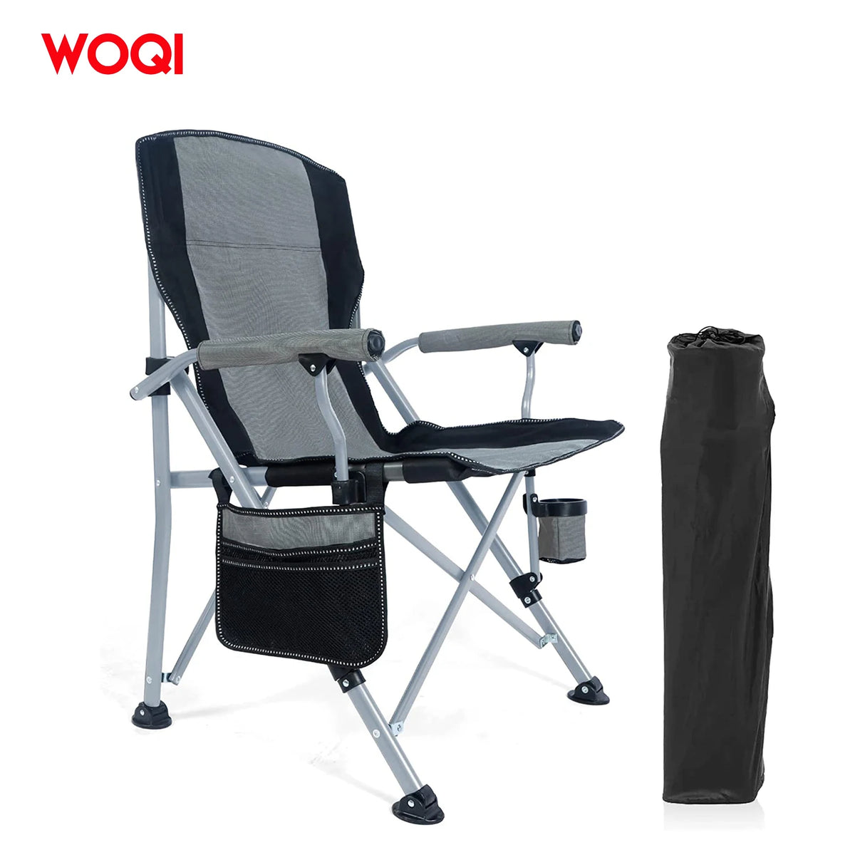 WOQI Adjustable Ribbon Back Pack Folding Mesh Beach Chairs