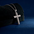 Wholesale Pendant Jewelry Rhodium Plated Cubic Zirconia Cross God Retro Pendant 925 Sterling Silver Fine Jewelry Pendant