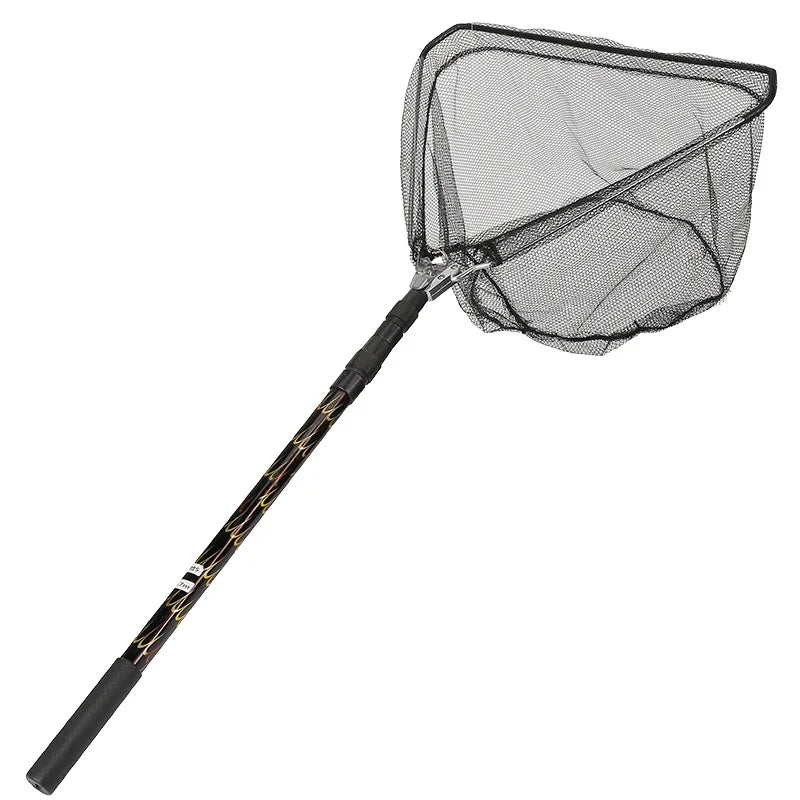 China's Automatic Triangle Folding Telescopic Fishing Landing Net Aluminum Alloy Shrink Hand Catch Net