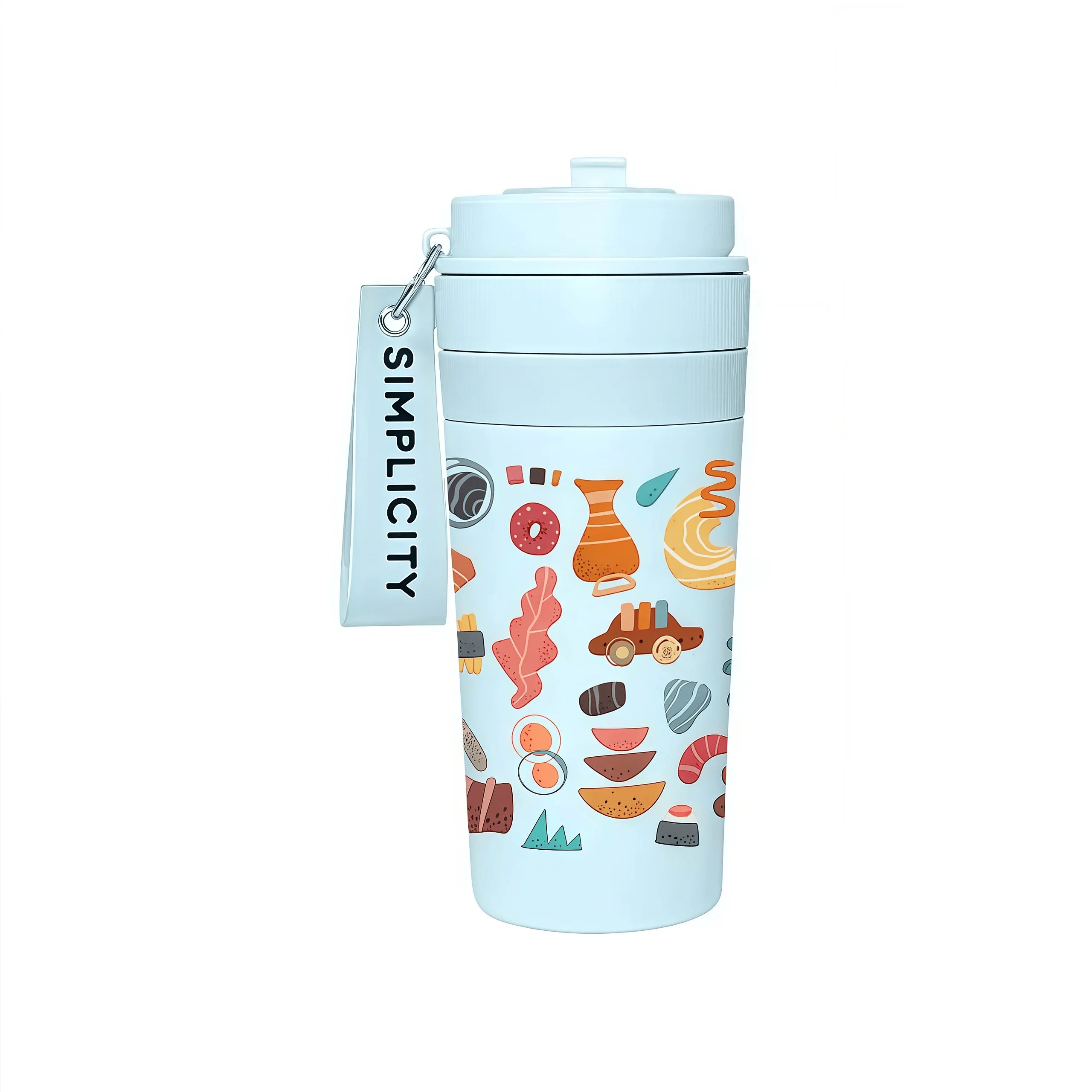 Eco-friendly 600ml Stainless Steel Tumbler Double Wall Insulated Business Cup with for Straw Lid BPA Free Reusable Coffee Mug