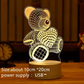 Custom by Any Picture Acrylic 3d Anime Led Table Lamp Romantic Creative Led Night Lights for Event Souvenir Ornaments
