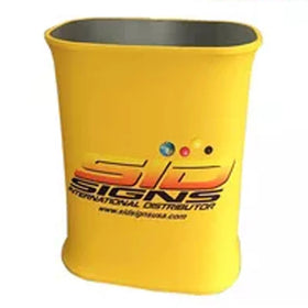 Rectangle Pop up Counter Foldable Trade Show Counter Desk Pop up Booth Table With LED Light
