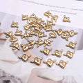 10pcs/bag Metal Alloy Micro-Inlay Zircon Pendant Lock Key Charms Pendant for Jewelry Making DIY Necklace Design