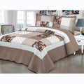 Floral Pattern Microfiber Cotton Quilts Bedspreads Comforter for Home Use