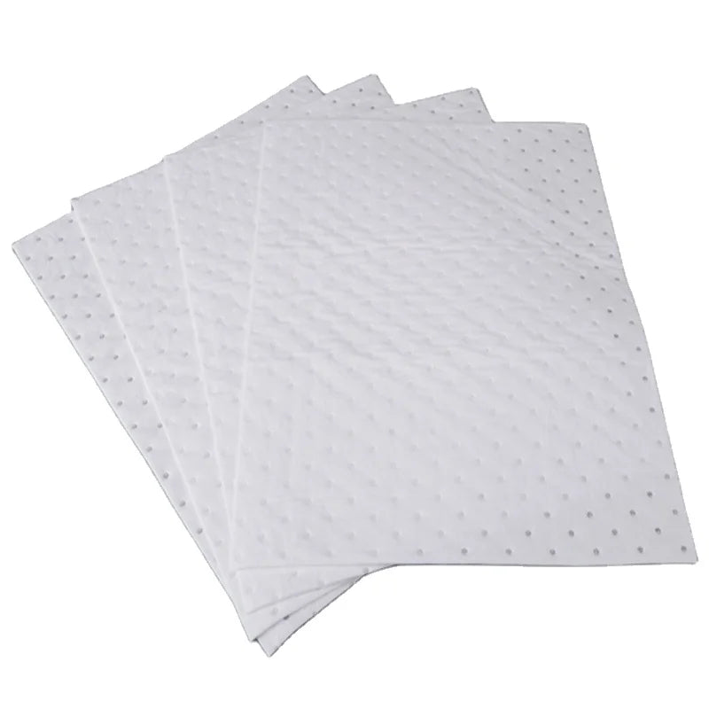 OILSPILLPRO OOA-M0200 Dimpled Tearable 100pp Oil Spill Absorbing Sheets Controls Industrial Oil Absorbent Pads