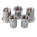 M5 M6 M8 Stainless Steel Flat Head Rivet Nuts Knurled Body Blind Rivet Nut Insert Nutsert Rivtnut Astm For Automotive
