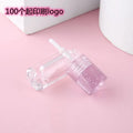 Mini 2ml PETG Clear Plastic Lip Gloss Tube with Brush Liquid Cosmetics Container Packaging