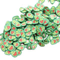 Wholesale Mini 500g/bag Avocado Pink Red Heart Smile Face Slime Embellishments Cute Polymer Soft Clay Stickers Decoration Fruit
