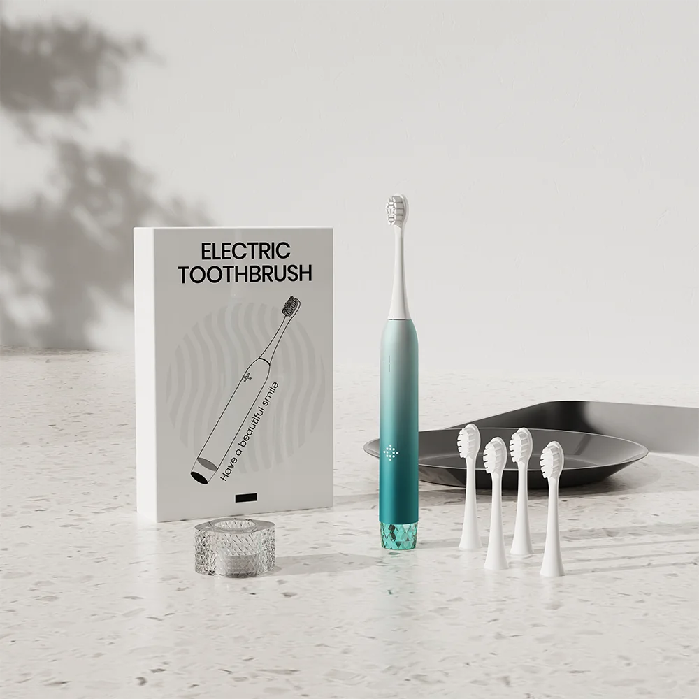 Pressure Sensor Turn On/off Sonic Electric Toothbrush Touch Standby IPX8 Led Display Function