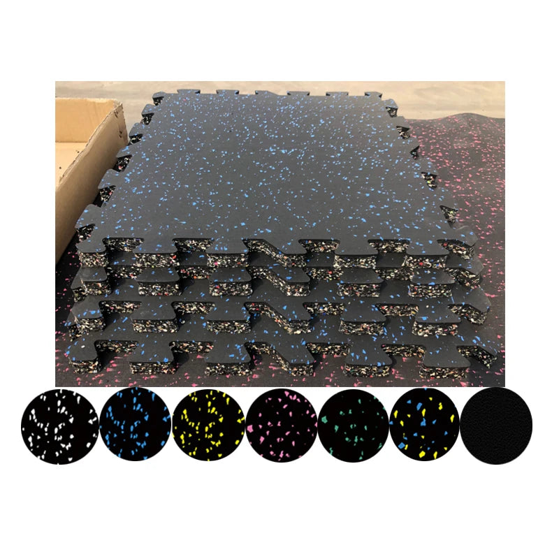 Shock Absorbent Voice Reduce Interlocking Gym Mats Rubber Flooring Tiles