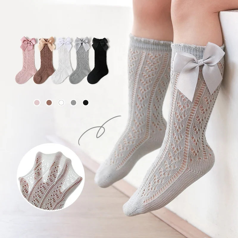 Mosquito Proof Summer Stockings Cartoon Long Tights Cotton Crew Baby Girl Leggings for 0-3 Years Old