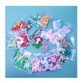 Mini OPP Bags Polymer Clay Slices Flower Heart Moon Clover Sprinkles for Key Pendant DIY Accessories