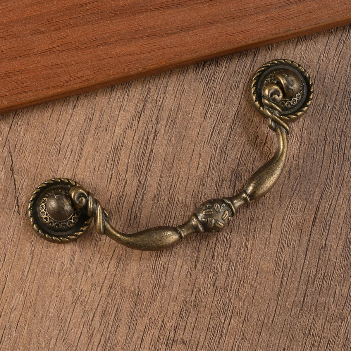 Bronze Minimalist European-Style Handle-90mm Hole Spacing Adjustable Durable Hardware for Kitchen Dresser Drawers