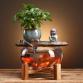 Tabletop Fountains Ornament Desktop Water Circulator Aquarium Flowing Function Fish Tank