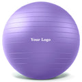 Free Sample Yoga Ball 55 Inch Best Purple Large Ab Exercises Workouts Stretches Therapy Yoga Ball With Yoga Mat