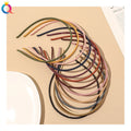 QIYUE Fashion Korea Plain Colors Plastic Headband for Women Wholesale Soild Colors Hair Bands for Wash