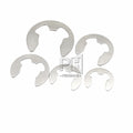 304 Stainless Steel E-type Circlip Spring Opening Shaft with Retaining Ring Buckle M1.5 M2 M3-M15 Retaining Rings Circlip