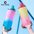 WEST BIKING Large Capacity 2000ml Bike Outdoor Sport Water Bottle Cycling Silicone Thickened Cup Body Cycling Water Bottle