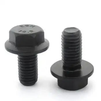 Factory m6 m10 Black Steel Hex Hexagon Head Flange Bolt
