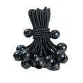 6 Inch Black Ball Bungee Cords Industrial Fabric for Canopy Tarpaulin Breathable Home Textile with Woven Technique Tie-Down Cord