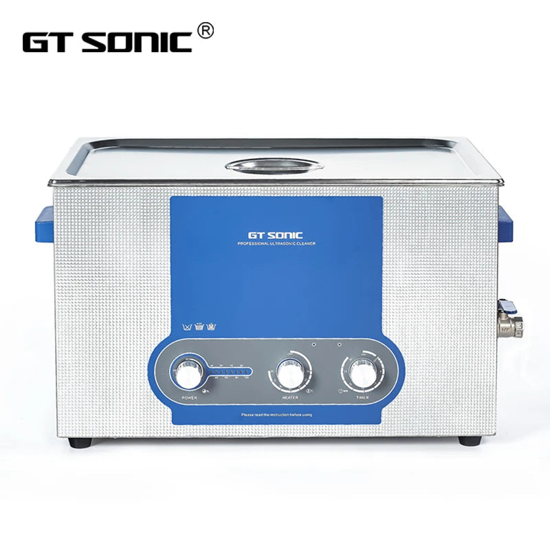 GT SONIC 20L 400W Large Commercial Ultrasonic Cleaning Equipment Large Ultrasonic Cleaner for Spare Parts