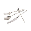 New Exquisite Cylindrical Unique Design Restaurant Tableware Silver Customizable Tableware Set