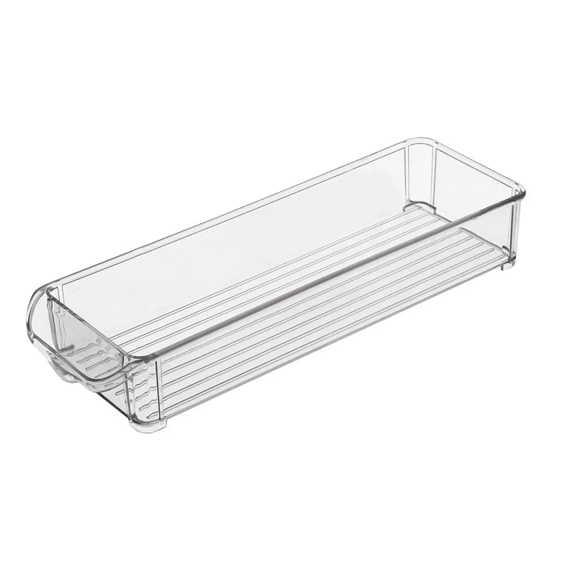 Detachable Plastic Freezer Bins for Refrigerator Stackable Food Storage Containers with Drawer Organizers for Pantry Use