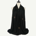 Wholesale Custom Made Diamond Drill Jersey Hijab Scarf Muslim Hijab Hot Selling Scarf Jersey Hijab