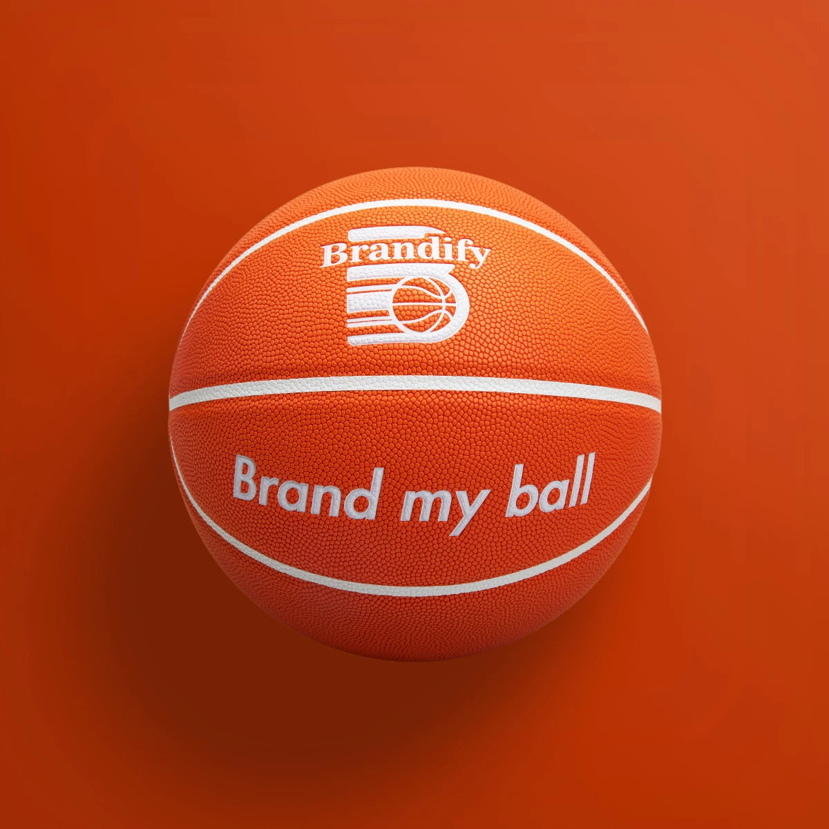 Custom Orange Outdoor Street Basketball Size 29.5" for Game Play 3x3 Basketball