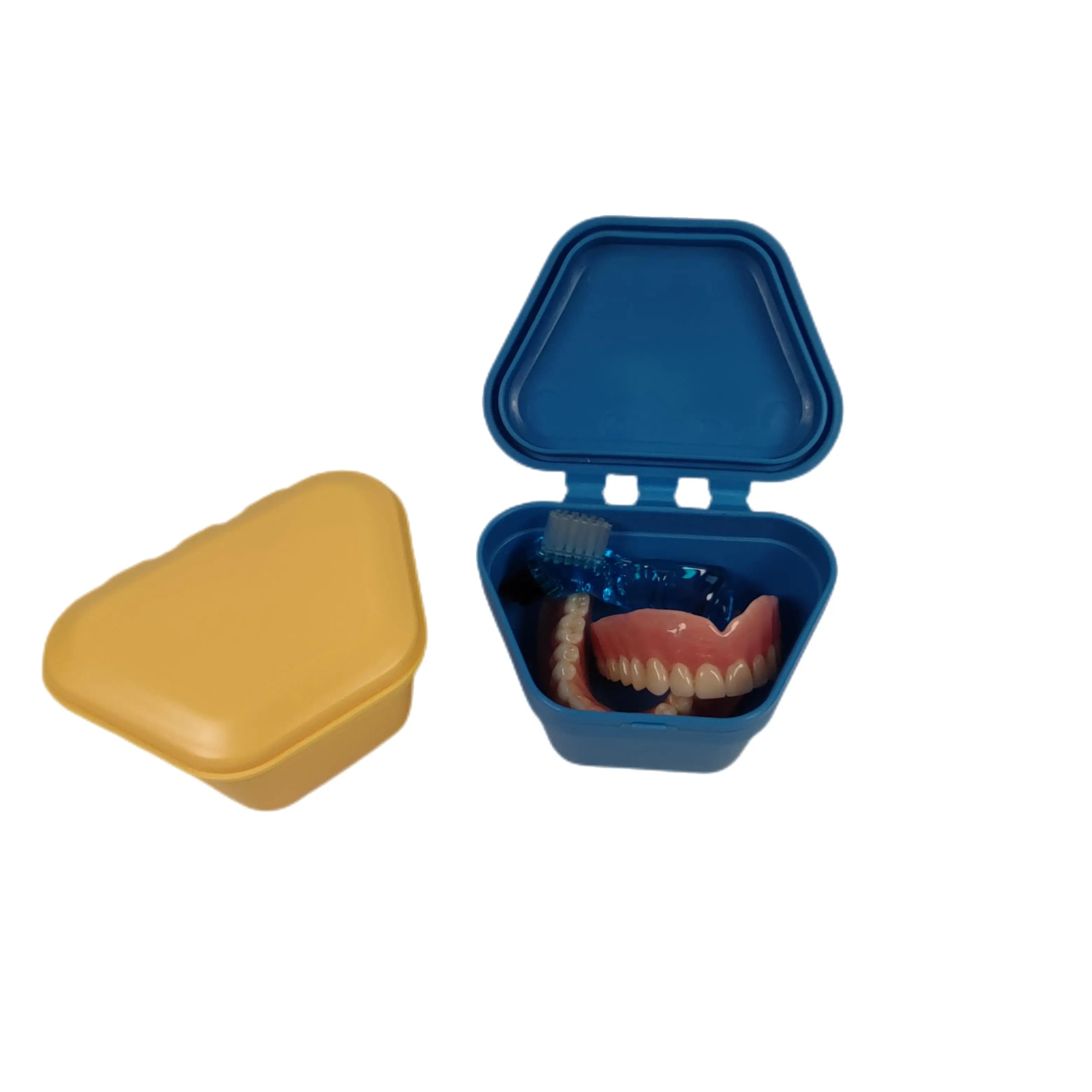 Multicolored Mouth Guard Case Retainer Orthodontic Denture Box /Case With Logo