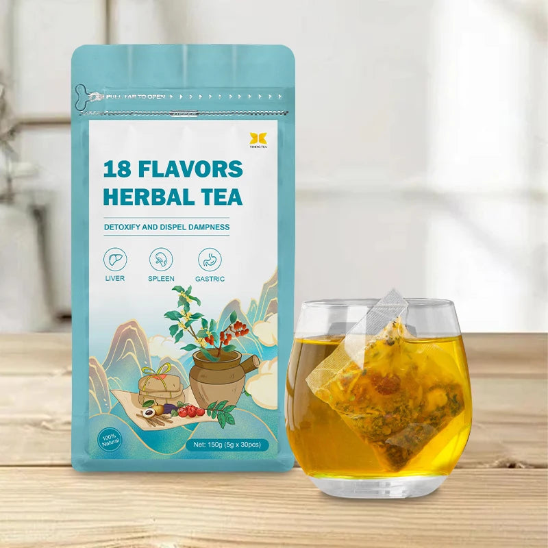 Wholesale China Herb  Flavor Tea Bags with 18 Tea Flavors of Chrysanthemum Dandelion  for Liver Detox
