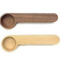 Wholesale Ebony Wood Coffee Tea Measuring Sealing Clip Wooden Spoon Wood Coffee Scoop with Bag Clip