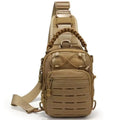 One Shoulder Crossbody Camouflage Laser Cut Molle Tactical Chest Bag with Zipper Closure Polyester Lining Fashion Style