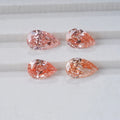 Pear Shape Pink Color Man Made HPHT Lab Grown Diamond