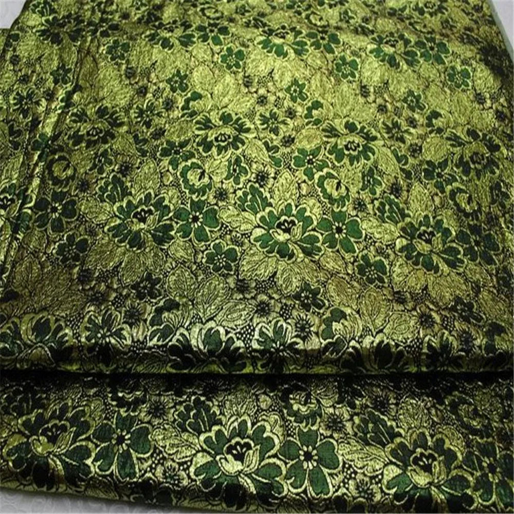 3D Feel Stable Good Quality Shiny Brocade Fabric With Flower Design for Women Holiday Garment Dress Sofa Decoration