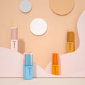 10ml Customized Clear Lid Square Nail Varnish Glass Packaging Gel Polish Bottle with Brush and Cap
