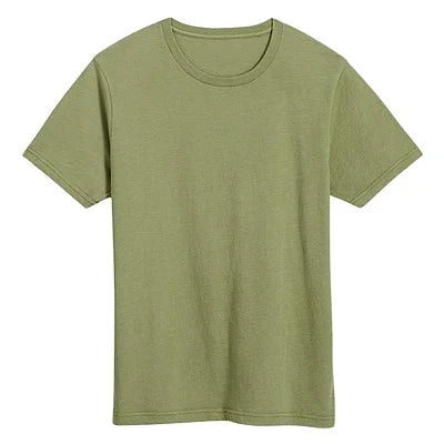 Crewneck T-shirt 140gsm 5 Color 60% Cotton 40% Polyester Comfortable Breathable t Shirts