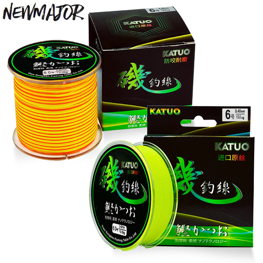 NEWMAJOR 150m/500m 0.18-0.5mm 5.73-43LB Nylon Line Floating Water Rock Fishing Line Wear-Resistant Nylon