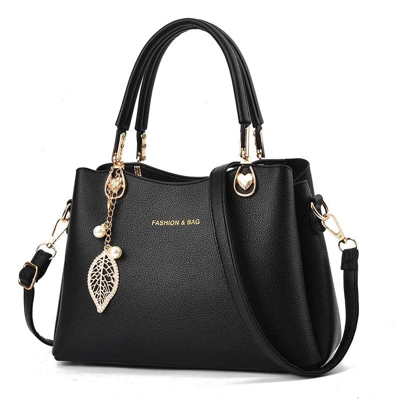 Versatile Solid Color New Atmospheric Fashion Simple Retro Elegant Temperament Casual Women's Shoulder Bag