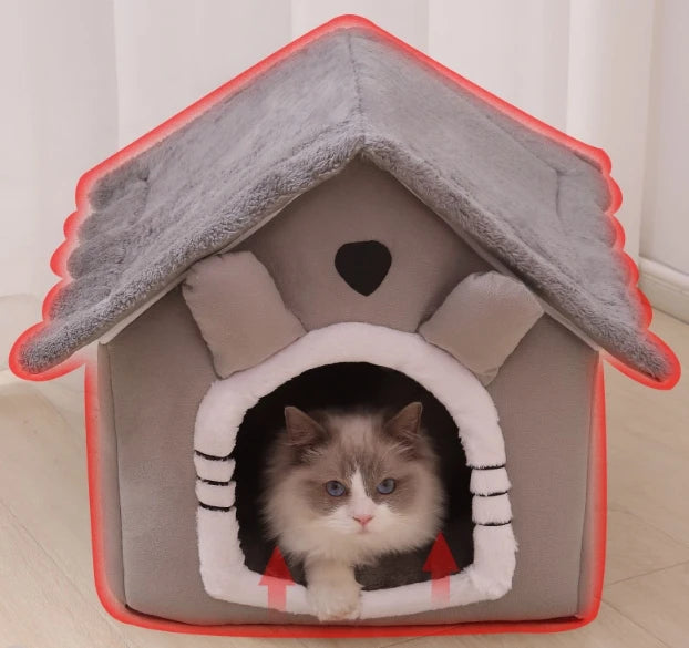 Hot Selling Foldable Pet House Removable Washable Cat House Puppy Cave SofaPet Bed House