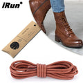 IRun 100% Premium Cotton Round Waxed Shoelaces with Custom Colors Waterproof Free Sample Luxury Packaging